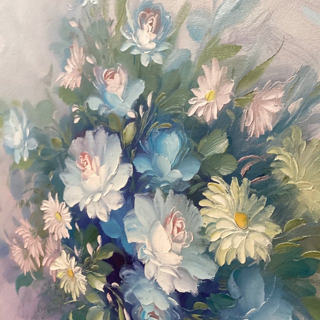 Mid 20th Century Original Still Life Painting on Canvas Richly Arranged Bouquet by Robert Cox(1934-2001) Framed For Sale In Chicago - Image 6 of 12