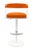Modern Pair of Elite Modern "Helix" Orange and White Barstools For Sale - Image 3 of 10