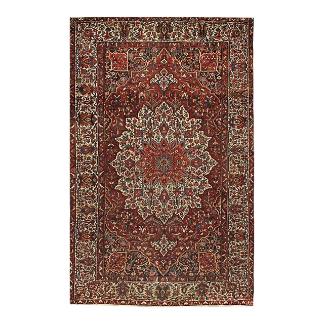 Pasargad DC Rust Persian Antique Bakhtiari Rug For Sale