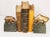 Metal Mid Century Brass Marble Bulls and Bears Stock Market Bookends For Sale - Image 7 of 10