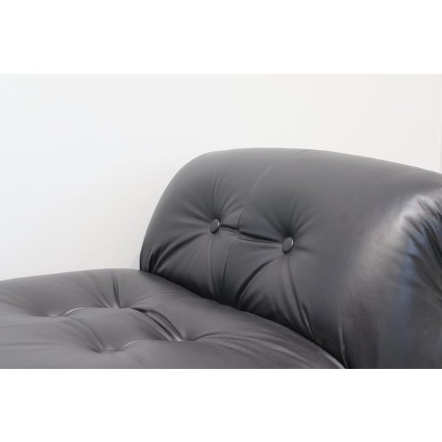Soriana Armchair in Leather by Afra and Tobia Scarpa for Cassina, 1969, Set of 2 For Sale - Image 9 of 16