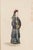 A very interesting pair of Chinese Court Figures in fine burl frames by Chelsea House (label verso on one work- the other...