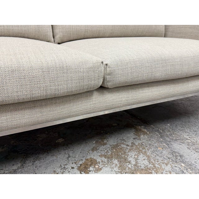 Design Within Reach Jonas Snow Linen Sofa For Sale - Image 9 of 12