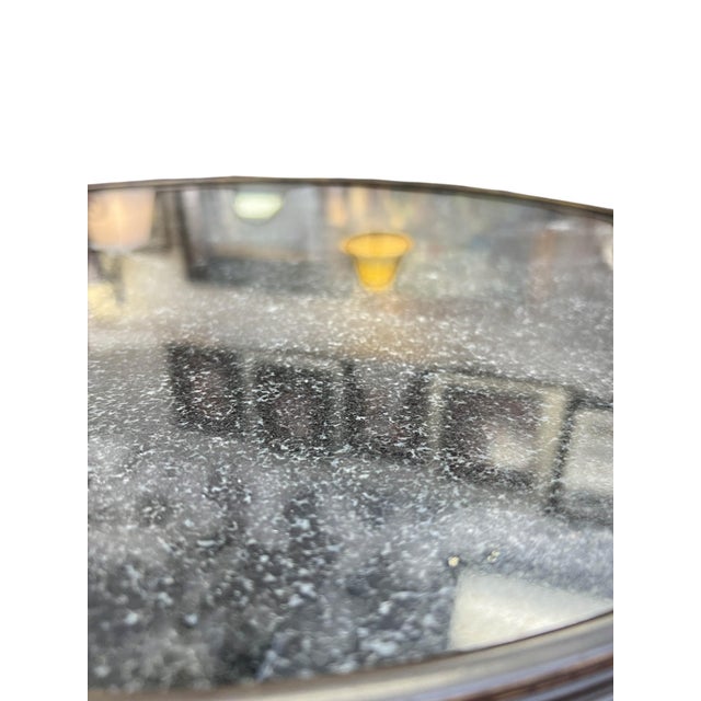 2000 - 2009 Set of Three Regency-Style Cast Iron Pedestal Tables With Black Stone Tops For Sale - Image 5 of 15