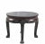 This exquisite round mid 19th century accent table features hand-carved details and graceful legs that showcase the...