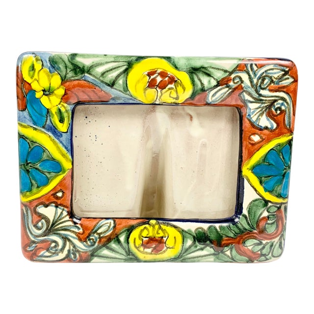 Vintage Ceramic Talavera Castillo Mexican Picture Frame Chairish