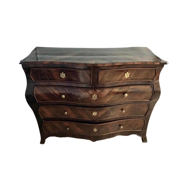 Large 18th Century Italian Rosewood Rococo Commode For Sale - Image 11 of 11