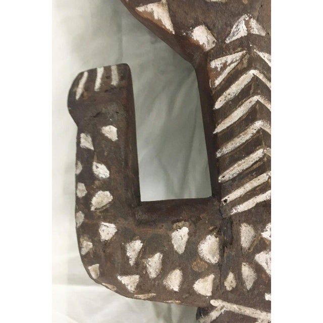 1970s Bobo Nuna/Bwa Crocodile Mask From Burkina Faso - 62" H X 11" W X 9" D For Sale - Image 11 of 15