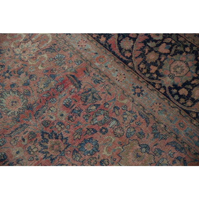 Textile Vintage Distressed Tabriz Rug - 13'3" X 18'1" For Sale - Image 7 of 13