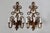 Vintage Italian Florentine Style Gold Finished Scrolling Arms Electric Wall Sconces- A Pair For Sale - Image 4 of 15