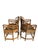 Mid 20th Century Pair of Brighton Pavilion Burnt Bamboo Pagoda Chairs For Sale - Image 9 of 15