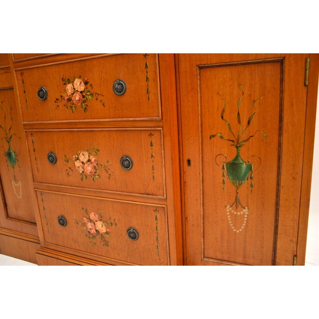 Georgian Painted Satinwood Display Bookcase, 1950s For Sale - Image 11 of 13