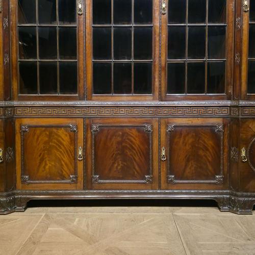 Gillows Carved Mahogany Library Bookcase For Sale - Image 10 of 18