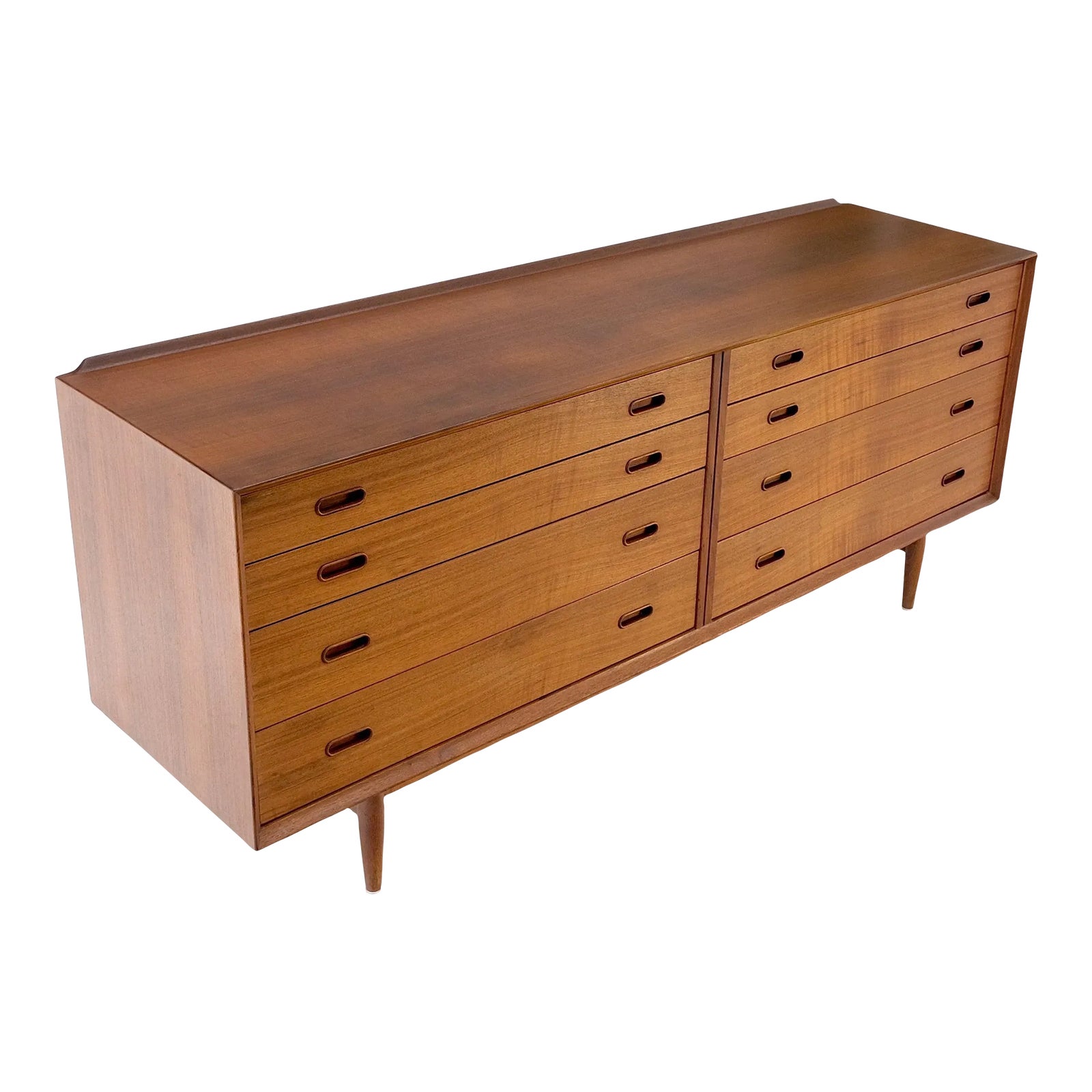 Vodder Sibast Danish Mid-Century Modern Teak Long 8 Drawers Credenza