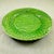 1980s 1980s Bordallo Pinheiro Green Grape Vine & Basket Weave Green Plate For Sale - Image 5 of 9