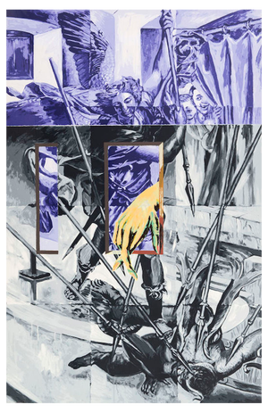 Tadanori Yokoo, Saint Michael - Success Through Aspiration, Large Serigraph