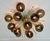 Metal 21st Century Mezzo Polished Brass Smoky Murano Flush Mount by Fabio LTD For Sale - Image 7 of 9