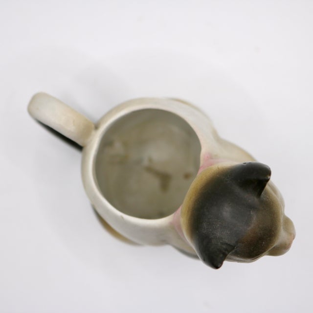 Coffee 1920s German Schafer & Vater Figural Porcelain Cat Creamer Pitcher For Sale - Image 8 of 10