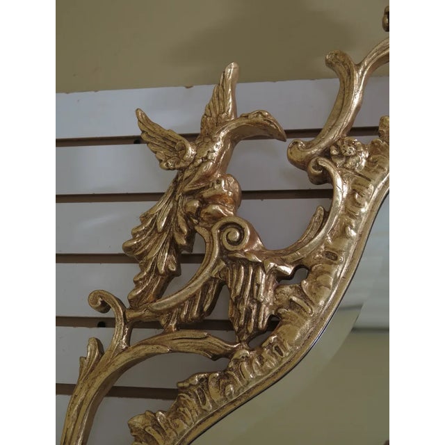 2010s Modern Friedman Brothers Phoenix Carved Framed Mirror For Sale - Image 5 of 9