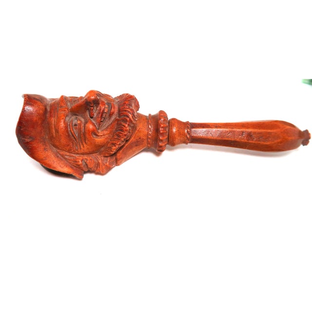 Wood 19th Century Very Well-Carved Wooden French Nutcracker - Military Man's Head in Tri-Corner Hat For Sale - Image 7 of 9
