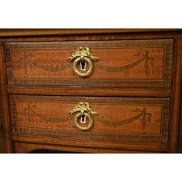 Mahogany Showcase Desk, 1920s For Sale - Image 12 of 18