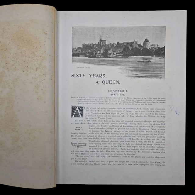 Antique Royal Book, Sixty Years a Queen, History Reference, Hardcover, Victorian For Sale - Image 4 of 12