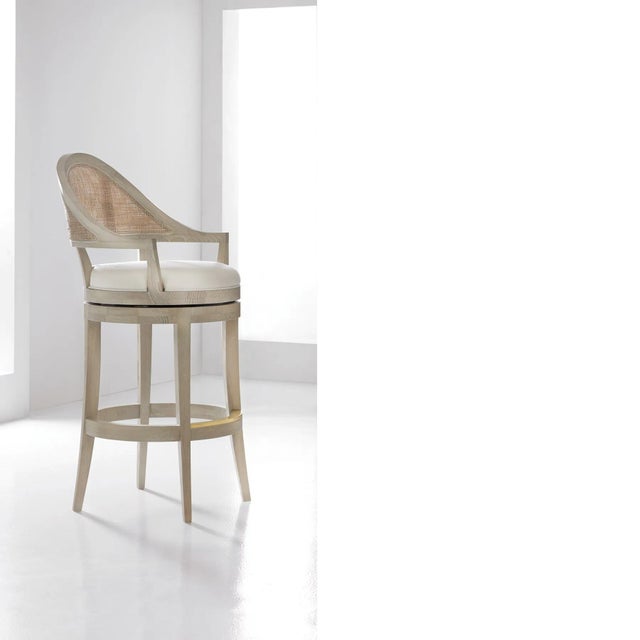 Traditional Modern History Lyon Bar Stool - Ash For Sale - Image 3 of 3