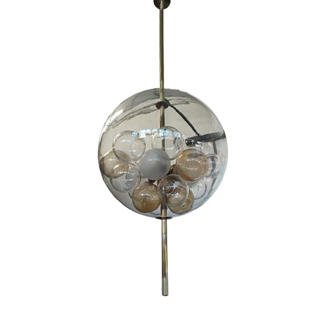Murano Glass Ceiling Light, 1980s For Sale