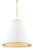 Currey & Company Currey & Company Pierrepont White Small Pendant For Sale - Image 4 of 4