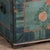 Original Hand Painted Blue Swedish Dome Top Pine Trunk Dated 1852 For Sale - Image 12 of 18