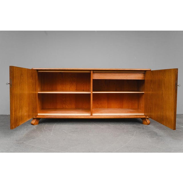 Vintage Art Deco Sideboard in Oak For Sale - Image 11 of 18