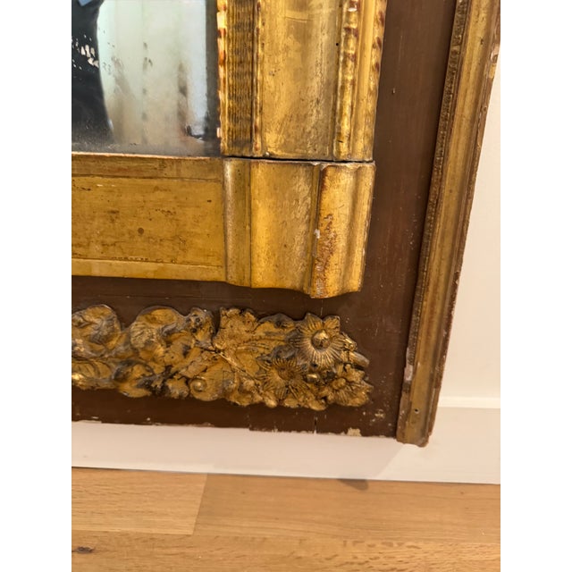 93" Tall Neoclassical Antique Mirror For Sale - Image 9 of 18