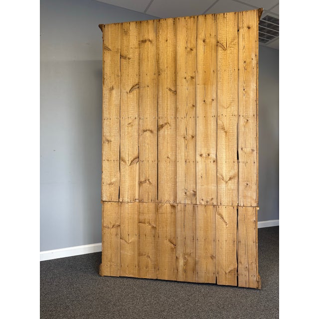 19th Century English Pine Linen Press For Sale - Image 12 of 12