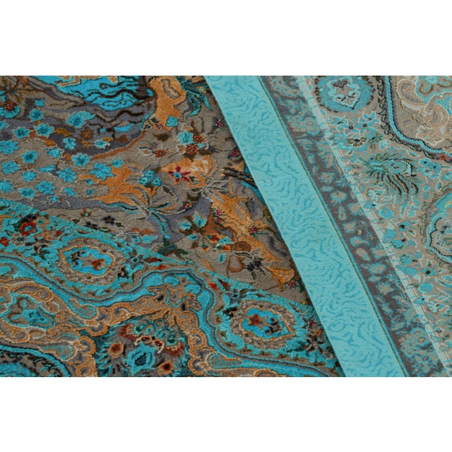 Turquoise Rug & Kilim’s Modern Rug, Turquoise With Vivid Hunting Pictorials “Shekargah” For Sale - Image 8 of 8