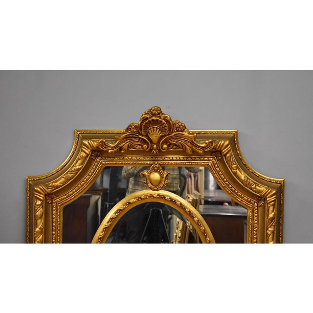 Large Ornate Wall Mirror, 1980 For Sale - Image 3 of 7