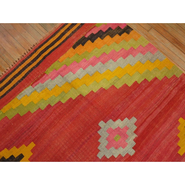 1960s 1960s Square Kilim - 8'10" x 8'11" For Sale - Image 5 of 8