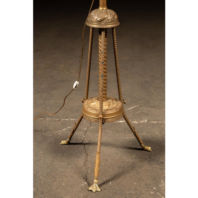Late 19th Century Art Nouveau Torchiere Floor Lamp For Sale In Chicago - Image 6 of 6