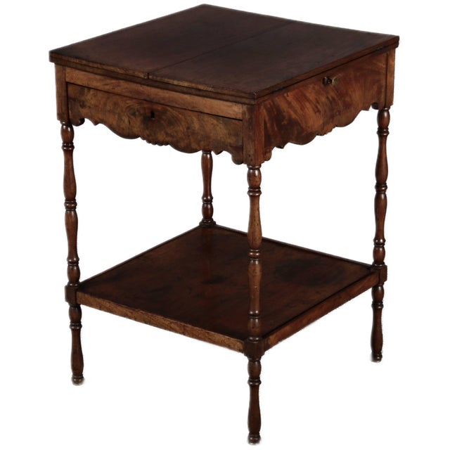Hollywood Regency Antique Victorian Side Table in Mahogany, 1850 For Sale - Image 3 of 18