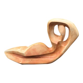 Large Scale Modernist Abstract Reclining Sculpture For Sale