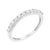 Elegant and timeless, this IGI certified 10K white gold diamond band features 0.5 carat total weight of round, brilliant...