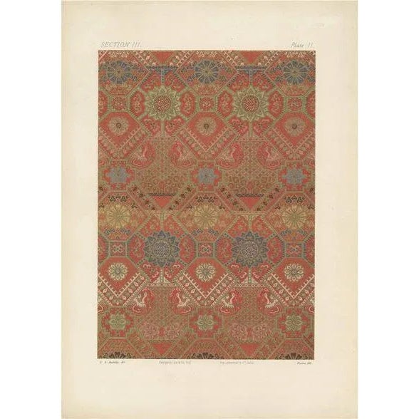 Late 19th Century George Ashdown Audsley, Silk and Gold Fabrics II Japan, 1882, Print For Sale - Image 5 of 5