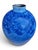 Vase in Glazed Porcelain with Blue Crystallizations by Patrice Lusardi, 1980s For Sale - Image 4 of 15