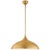 AERIN for Visual Comfort Signature Agnes Large Pendant in Gild with White Interior For Sale