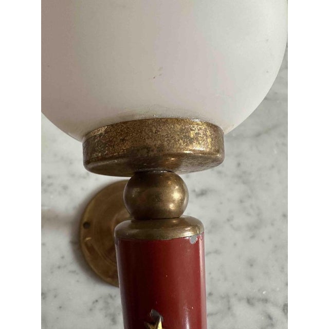 French Neoclassical Wall Sconces in the style of Maison Arlus, Set of 2 For Sale - Image 17 of 18