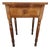 Antique Primitive Side Table With Drawer and Turned Legs For Sale