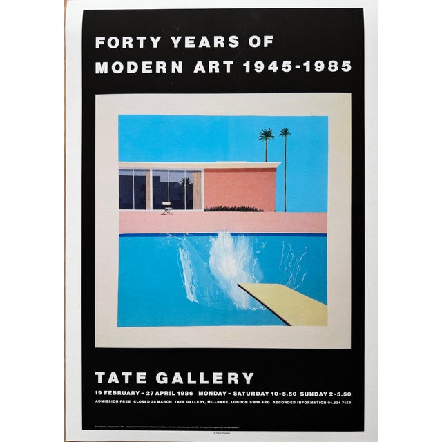 A Bigger Splash (1967) by David Hockney, created for the Forty Years of Modern Art exhibition at the Tate, London. One of...