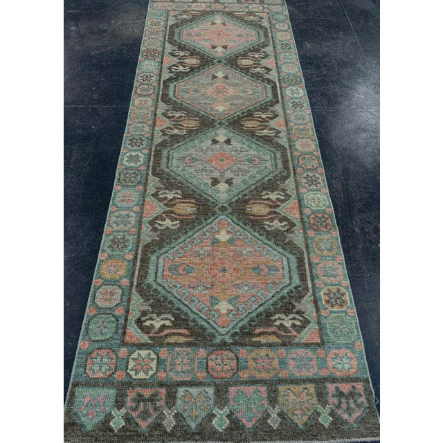 Turkish Oushak Rug 2'9" x 8'7" #20033 Explore a curated collection of hallway runners, wool rugs, and handmade...