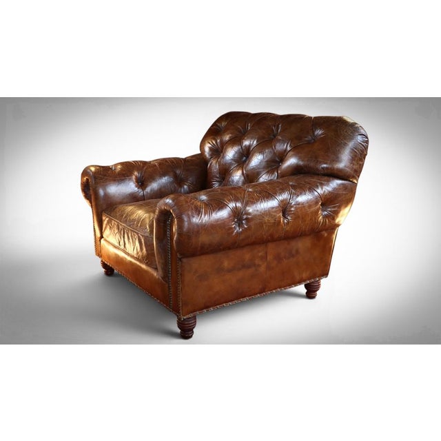 Up for grabs here is an absolutely stunning ultra rare armchair by timothy oulton halo l heritage armchair in antique...