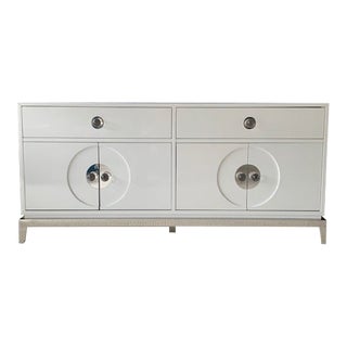 Jonathan Adler White Media Console For Sale