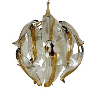 Murano Glass 3-Light Pendant, 1970s For Sale